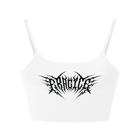 Fragile Metal Font Sports Bra