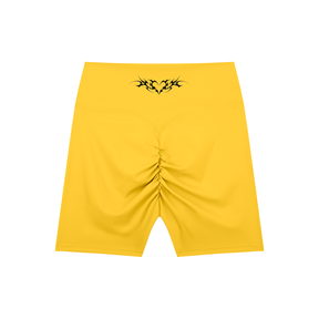 Venom Heart High-Waisted Scrunch Yoga Shorts