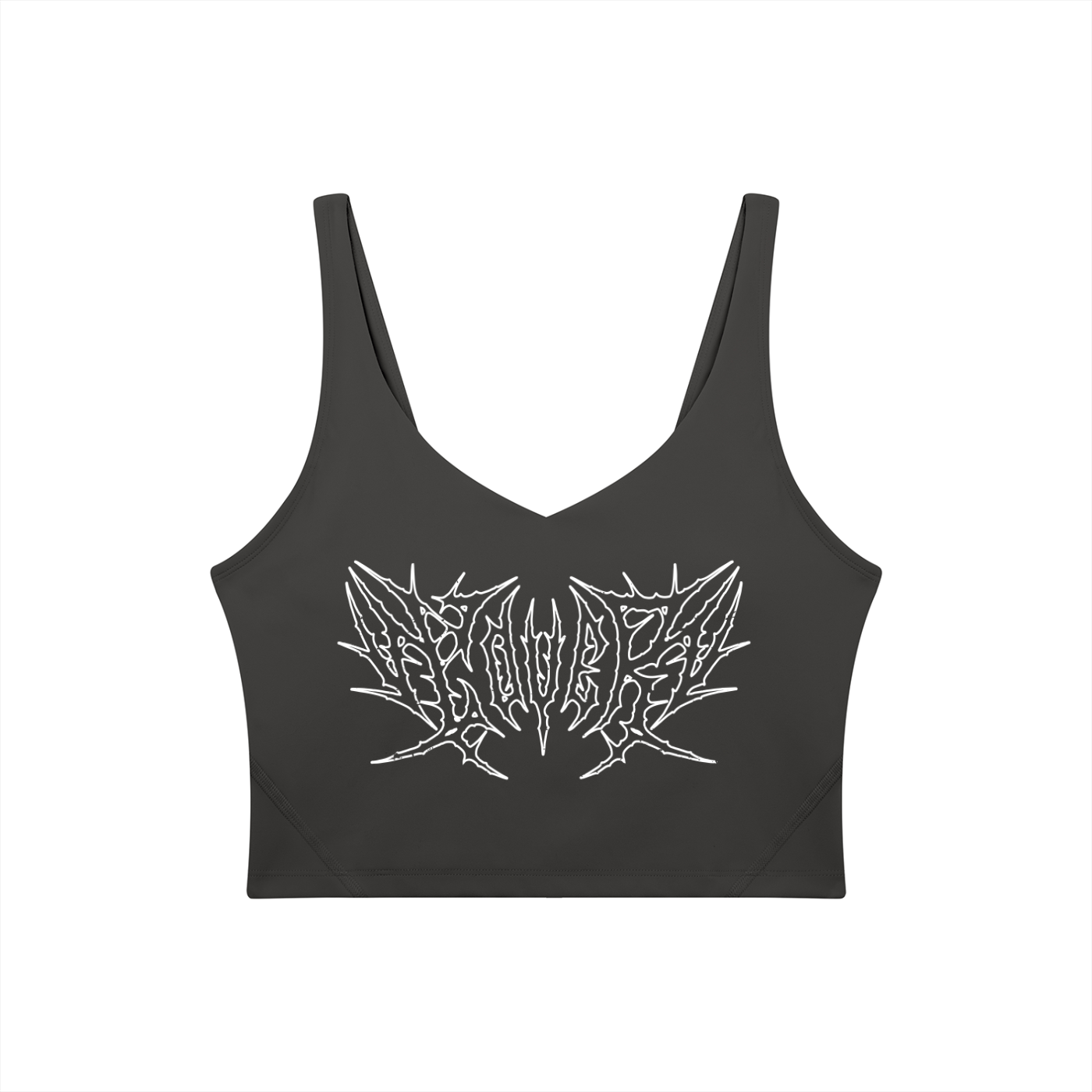 Lover Metal Font Long Line Sports Bra