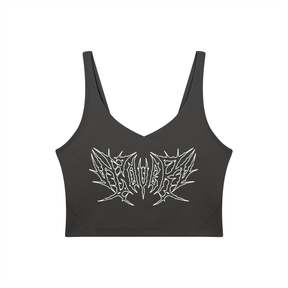 Lover Metal Font Long Line Sports Bra
