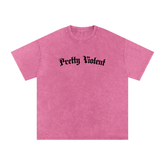 Pretty Violent Acid Wash Oversized Tee