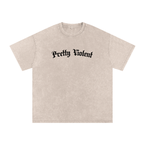 Pretty Violent Acid Wash Oversized Tee