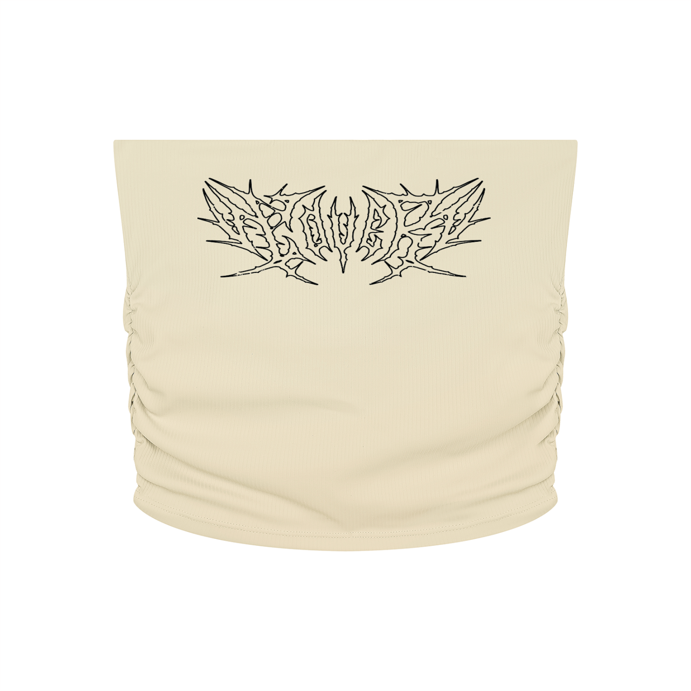 Lover Metal Font Cropped Yoga Tube Top