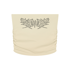 Lover Metal Font Cropped Yoga Tube Top