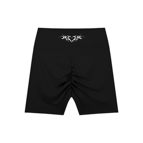 Venom Heart High-Waisted Scrunch Yoga Shorts