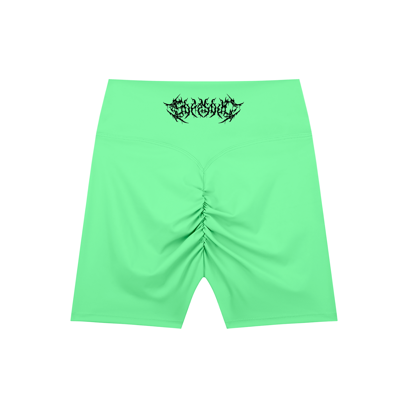 Barbed Wire High-Waisted Scrunch Yoga Shorts