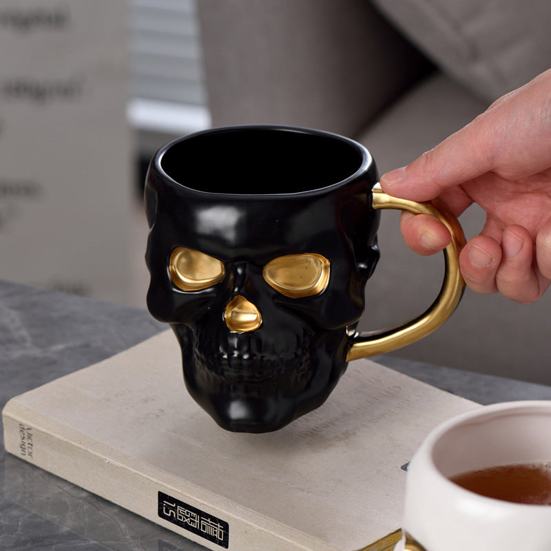 Black Skull Mug