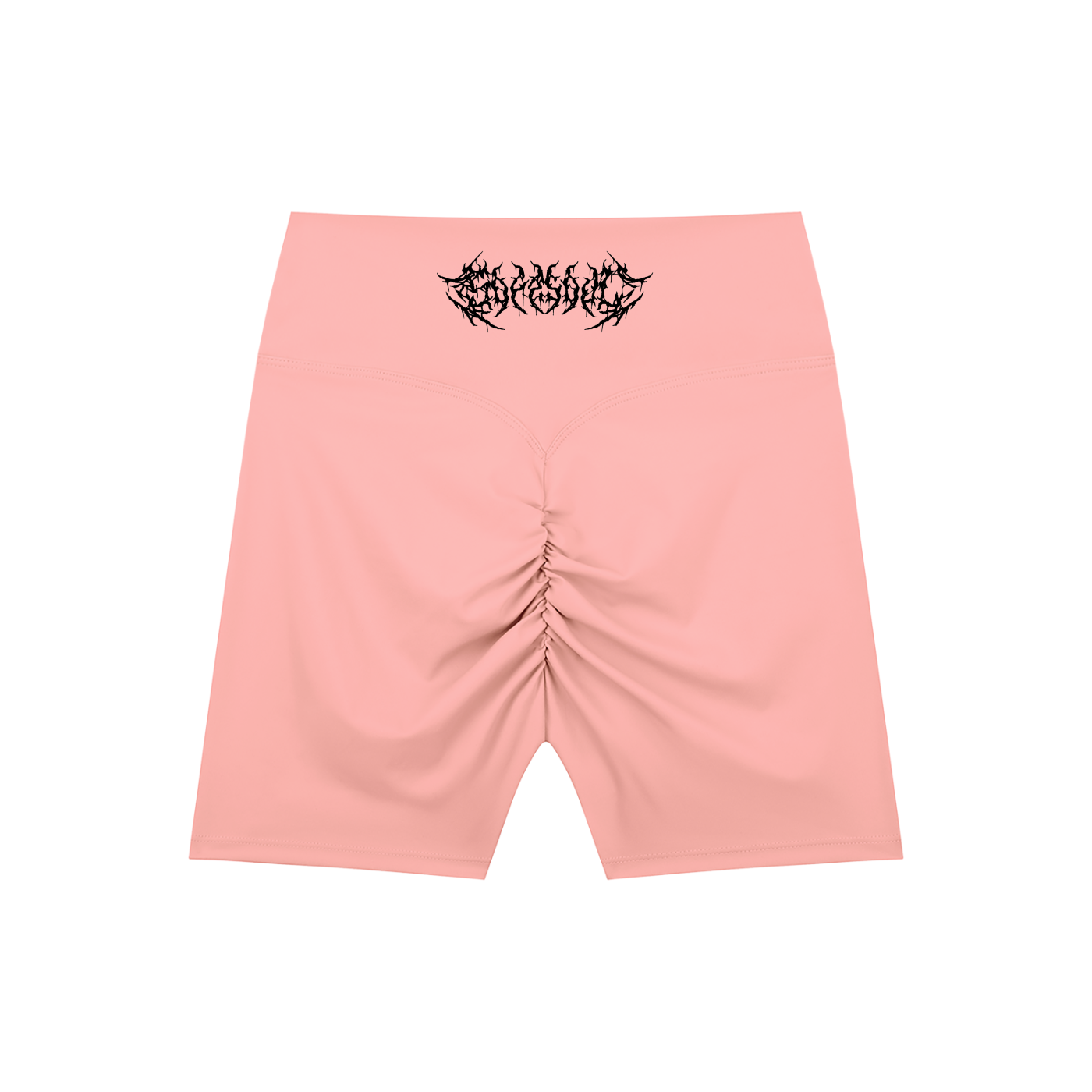 Barbed Wire High-Waisted Scrunch Yoga Shorts