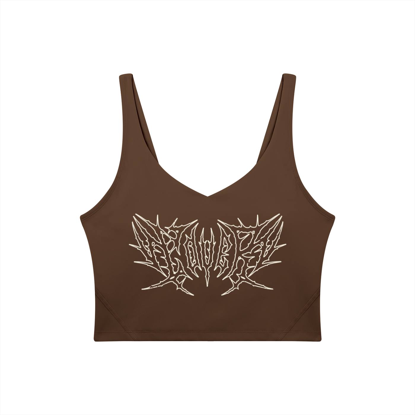 Lover Metal Font Long Line Sports Bra