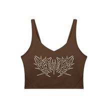 Lover Metal Font Long Line Sports Bra