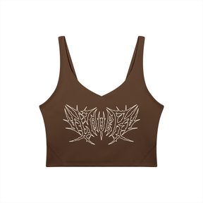 Lover Metal Font Long Line Sports Bra
