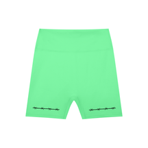 Barbed Wire High-Waisted Scrunch Yoga Shorts