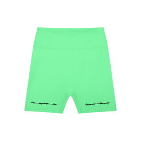 Barbed Wire High-Waisted Scrunch Yoga Shorts