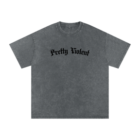 Pretty Violent Acid Wash Oversized Tee