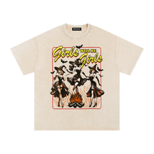 Girls Will Be Girls Witches Acid Wash Oversized T-Shirt