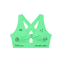 Mental Notes Twist Front Sports Bra
