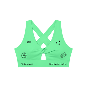 Mental Notes Twist Front Sports Bra