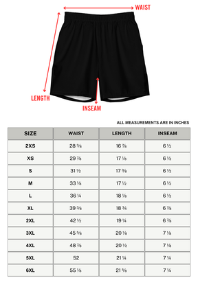 Cursed Coils Men's Swim Trunks (Ready to Ship)
