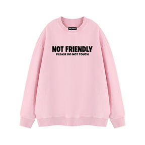 Not Friendly Vintage Wash Fleece Sweatshirt