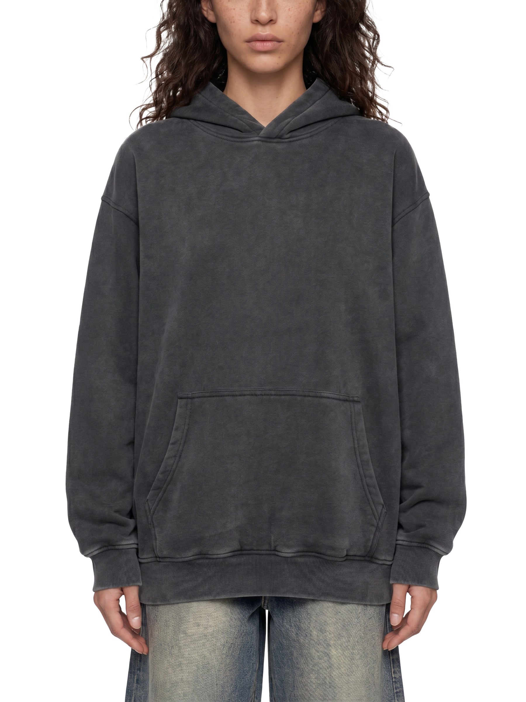 You Deserve to be Happy Acid Wash Fleece Hoodie