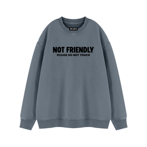 Not Friendly Vintage Wash Fleece Sweatshirt