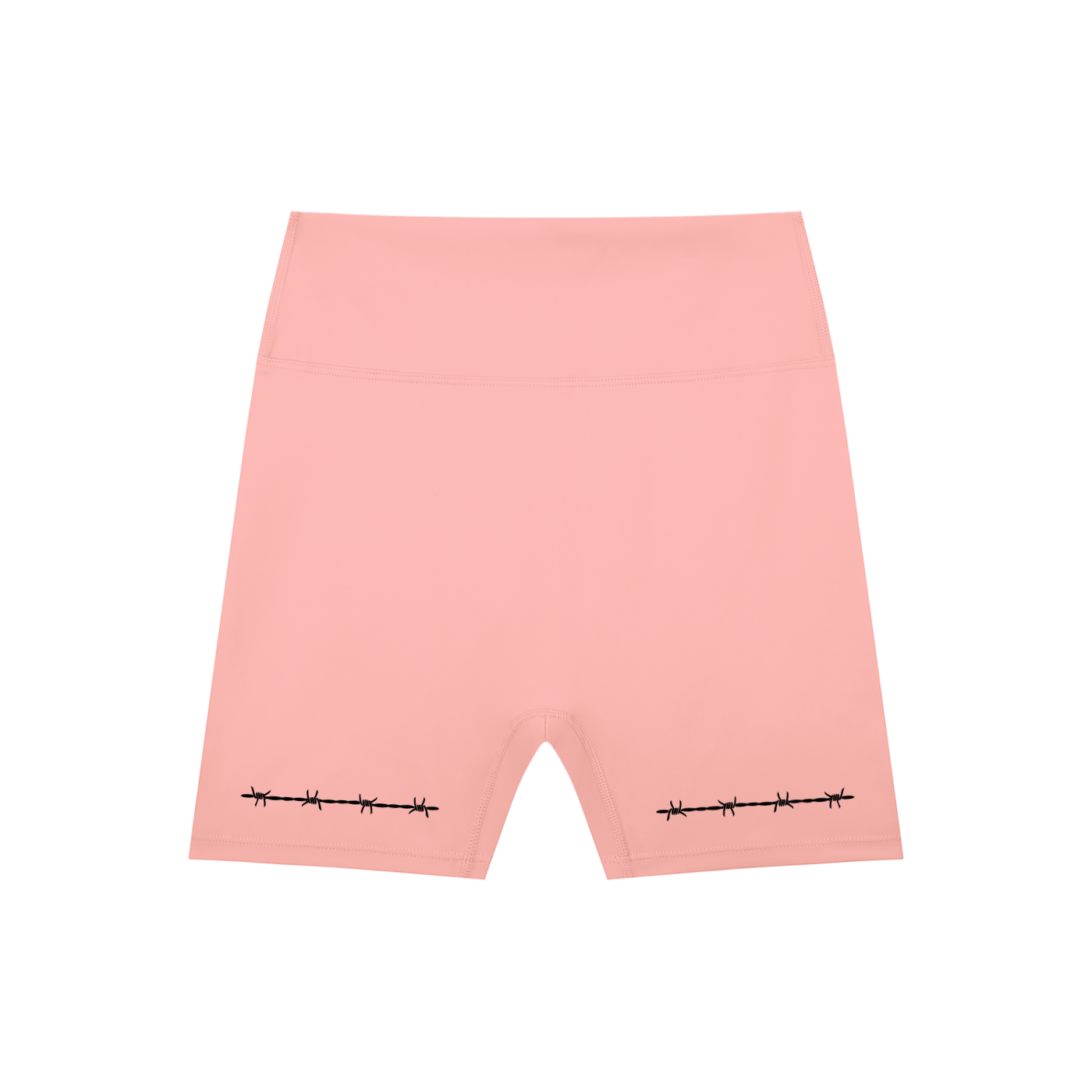 Barbed Wire High-Waisted Scrunch Yoga Shorts