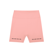 Barbed Wire High-Waisted Scrunch Yoga Shorts