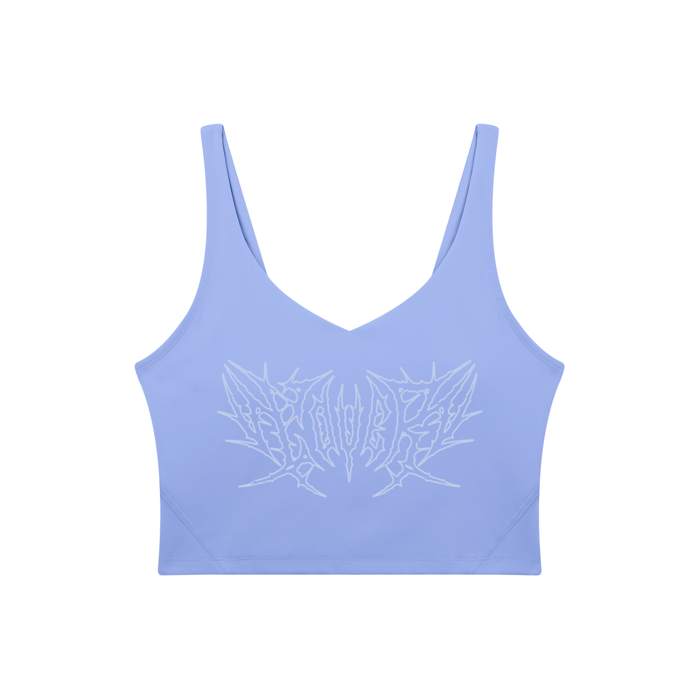 Lover Metal Font Long Line Sports Bra