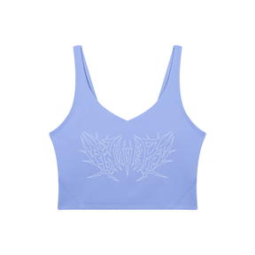 Lover Metal Font Long Line Sports Bra