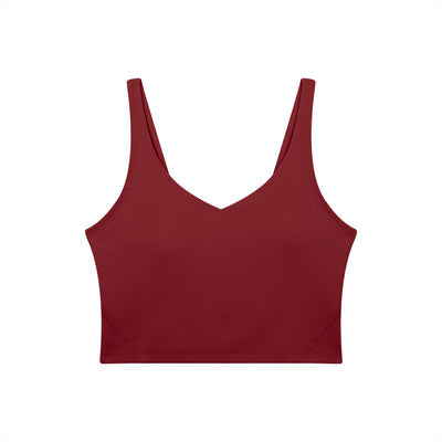 Bare Bones V-Neck Long Line Sports Bra