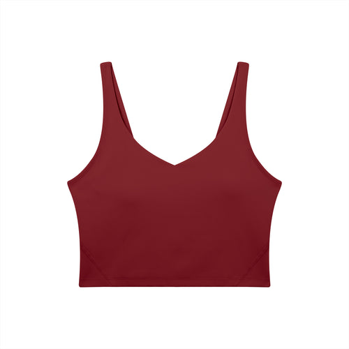 Bare Bones V-Neck Long Line Sports Bra