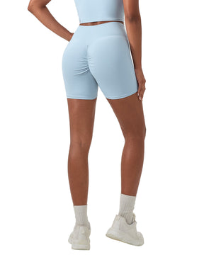 Thorned High-Waisted Scrunched Yoga Shorts
