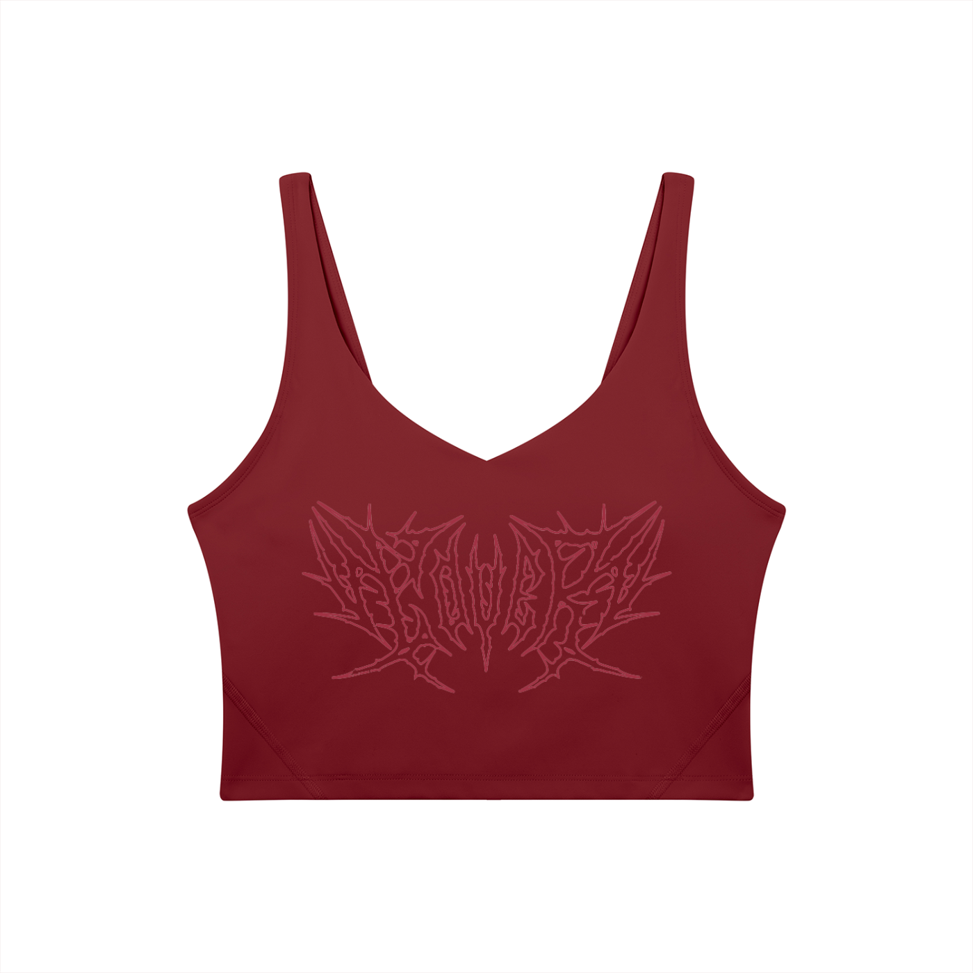 Lover Metal Font Long Line Sports Bra