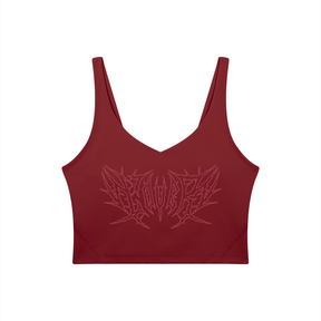 Lover Metal Font Long Line Sports Bra