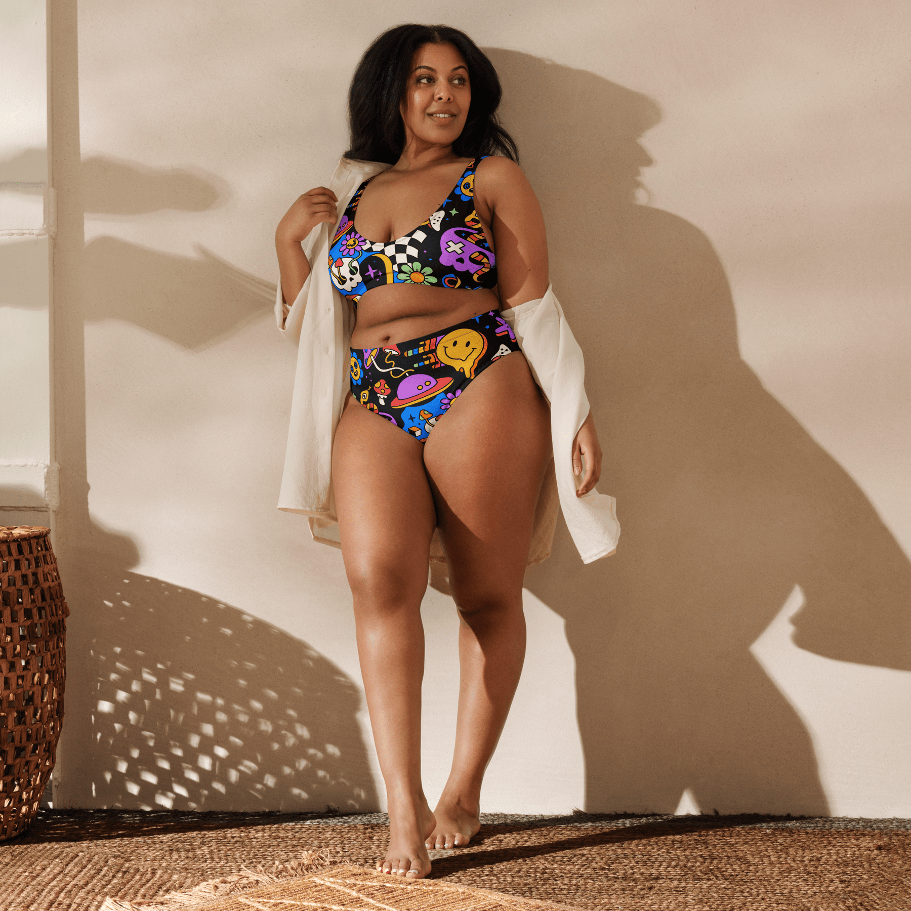 Acid Dreams High Waisted Sport Bikini Bottom - Goth Cloth Co.4032391_12042