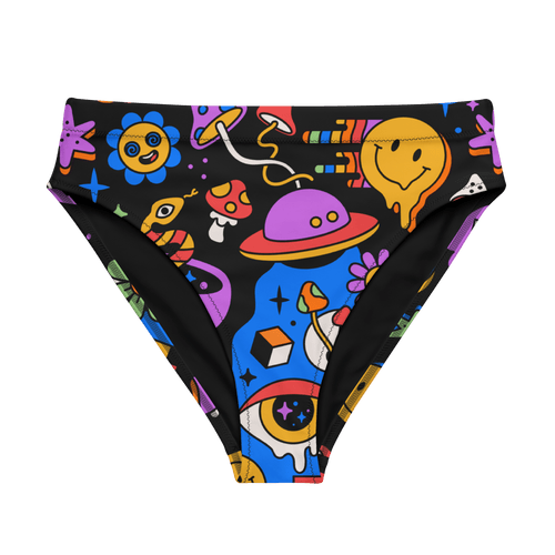 Acid Dreams High Waisted Sport Bikini Bottom - Goth Cloth Co.4032391_12042