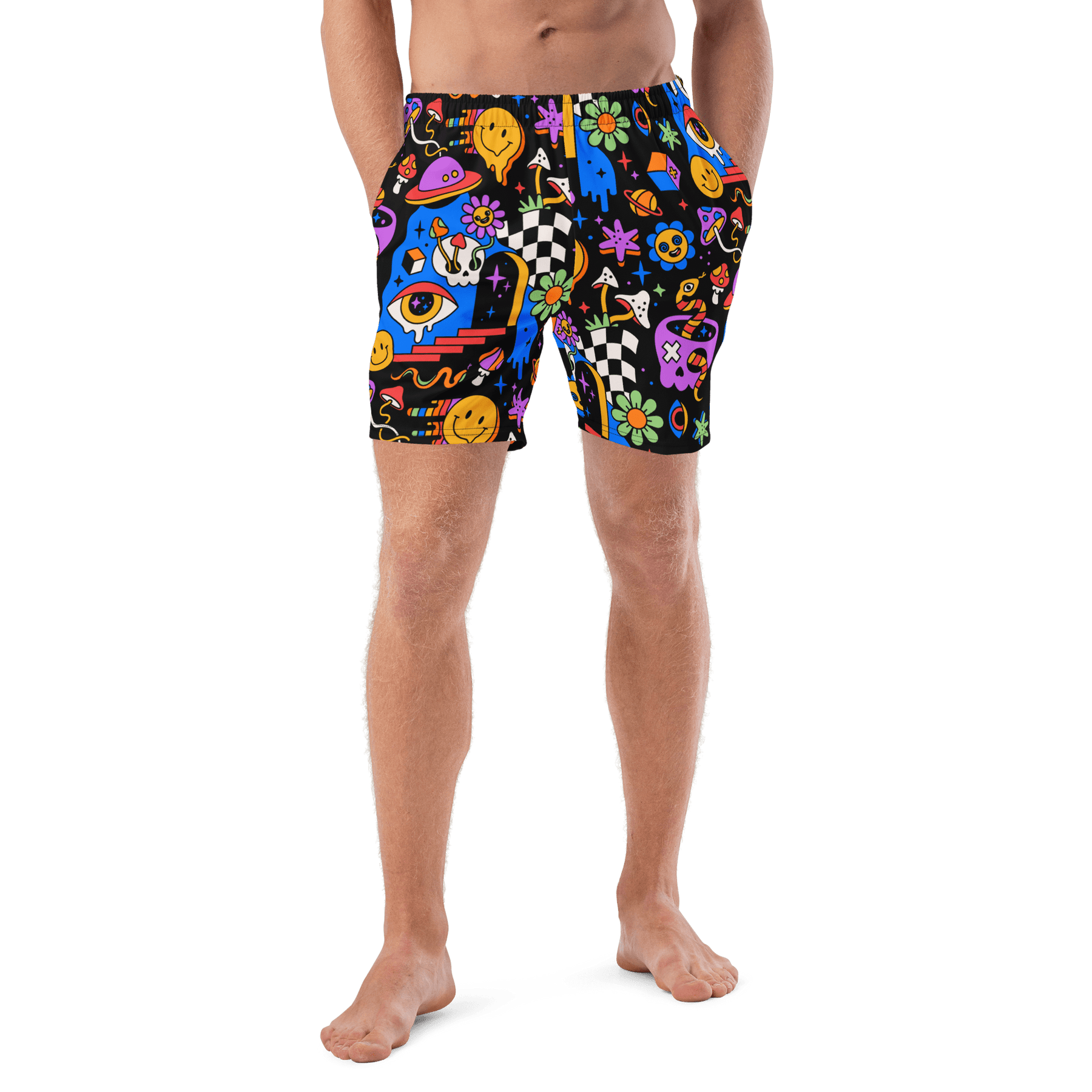 Acid Dreams Men's Lined Swim Trunks - Goth Cloth Co.9460326_14636