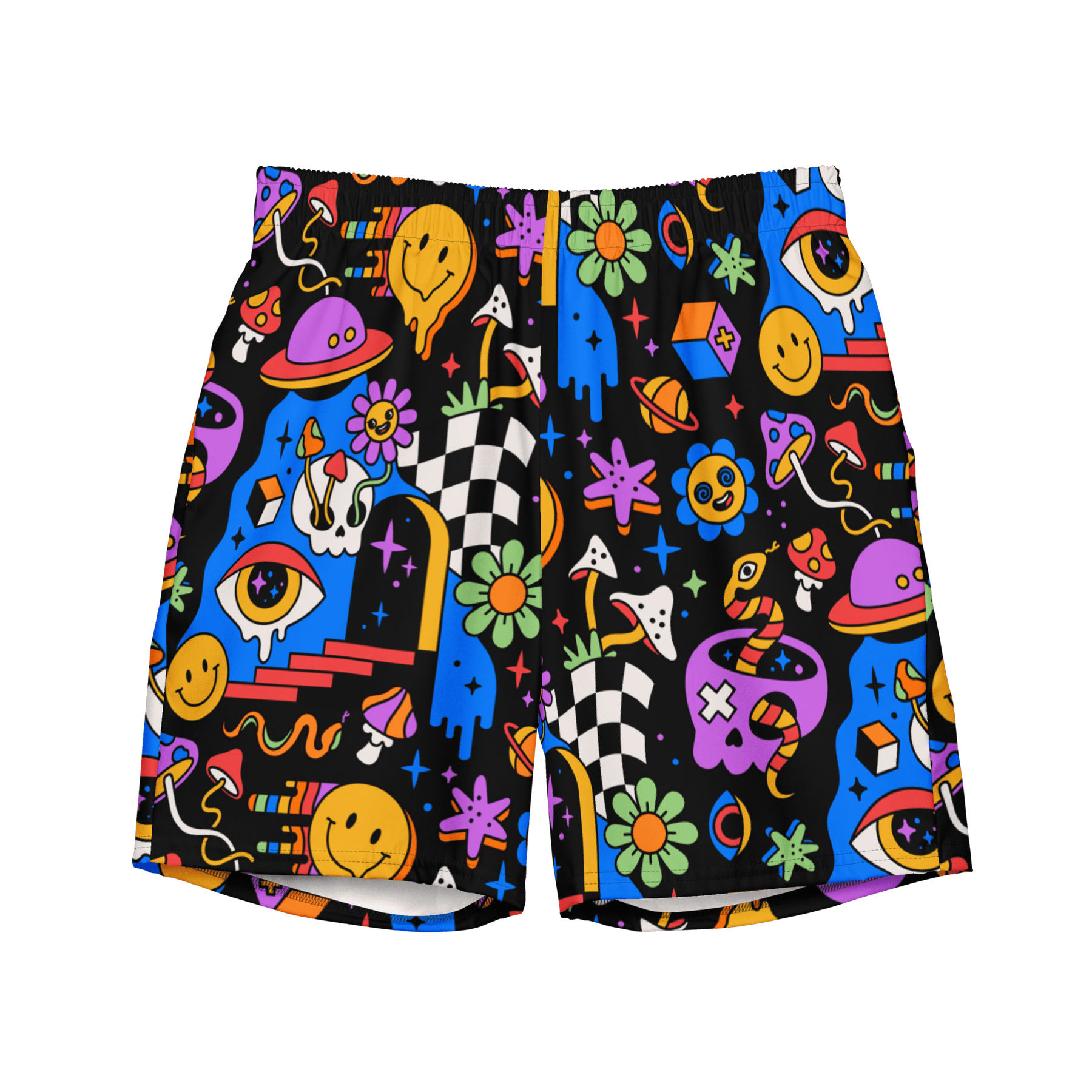 Acid Dreams Men's Lined Swim Trunks - Goth Cloth Co.9460326_14636