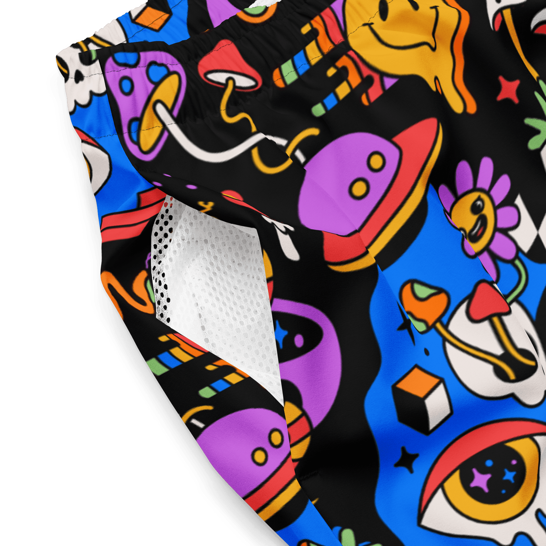 Acid Dreams Men's Lined Swim Trunks - Goth Cloth Co.9460326_14636