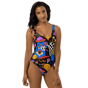 Acid Dreams One - Piece Swimsuit - Goth Cloth Co.1280084_9014