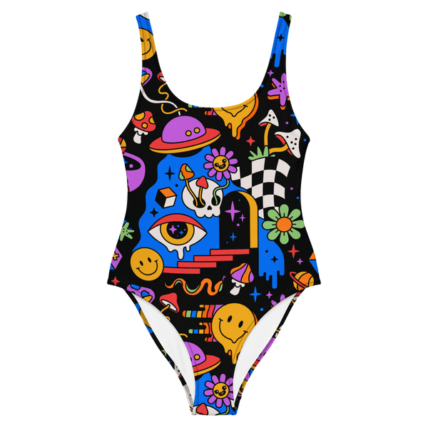 Acid Dreams One - Piece Swimsuit - Goth Cloth Co.1280084_9014