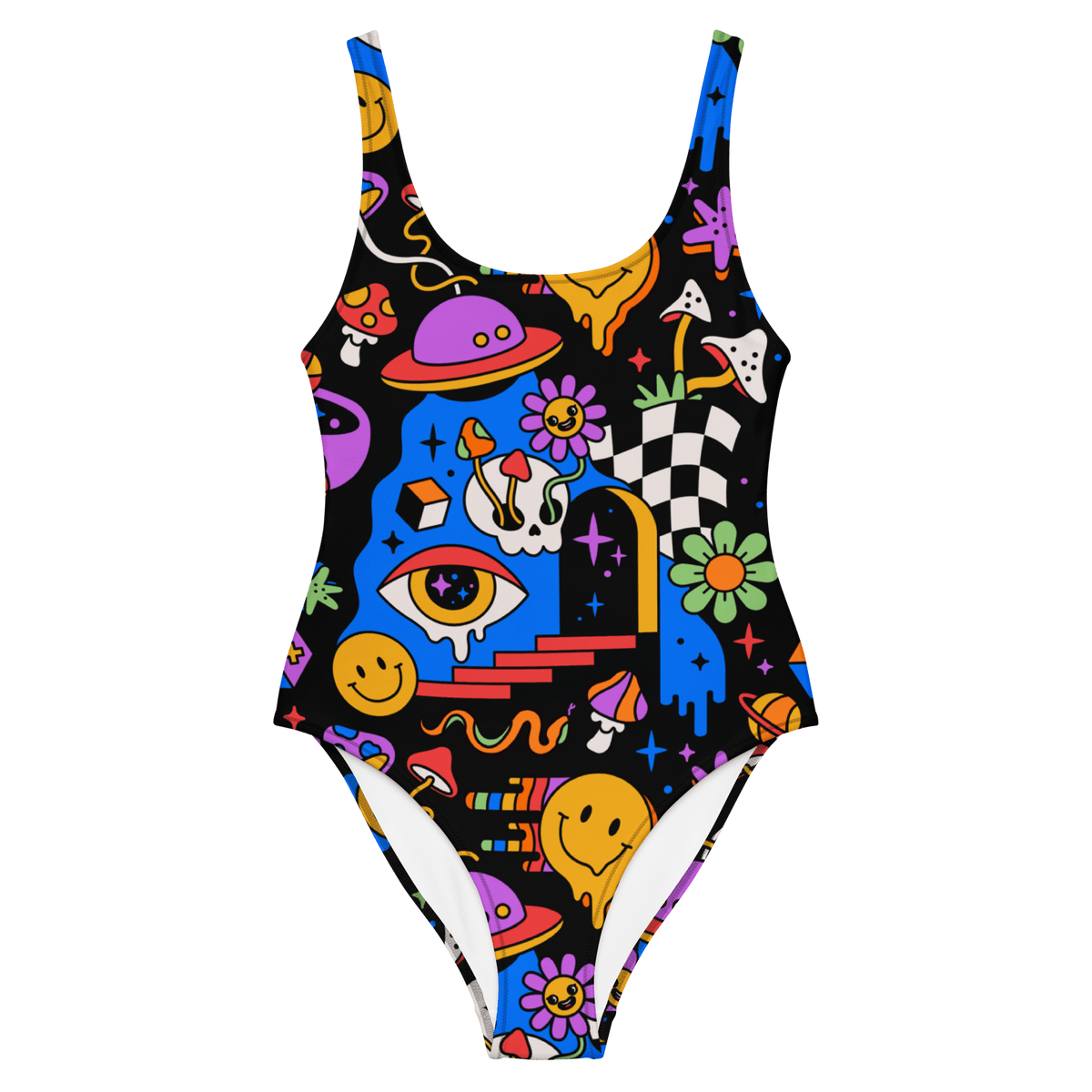 Acid Dreams One - Piece Swimsuit - Goth Cloth Co.1280084_9014