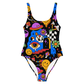 Acid Dreams One - Piece Swimsuit - Goth Cloth Co.1280084_9014