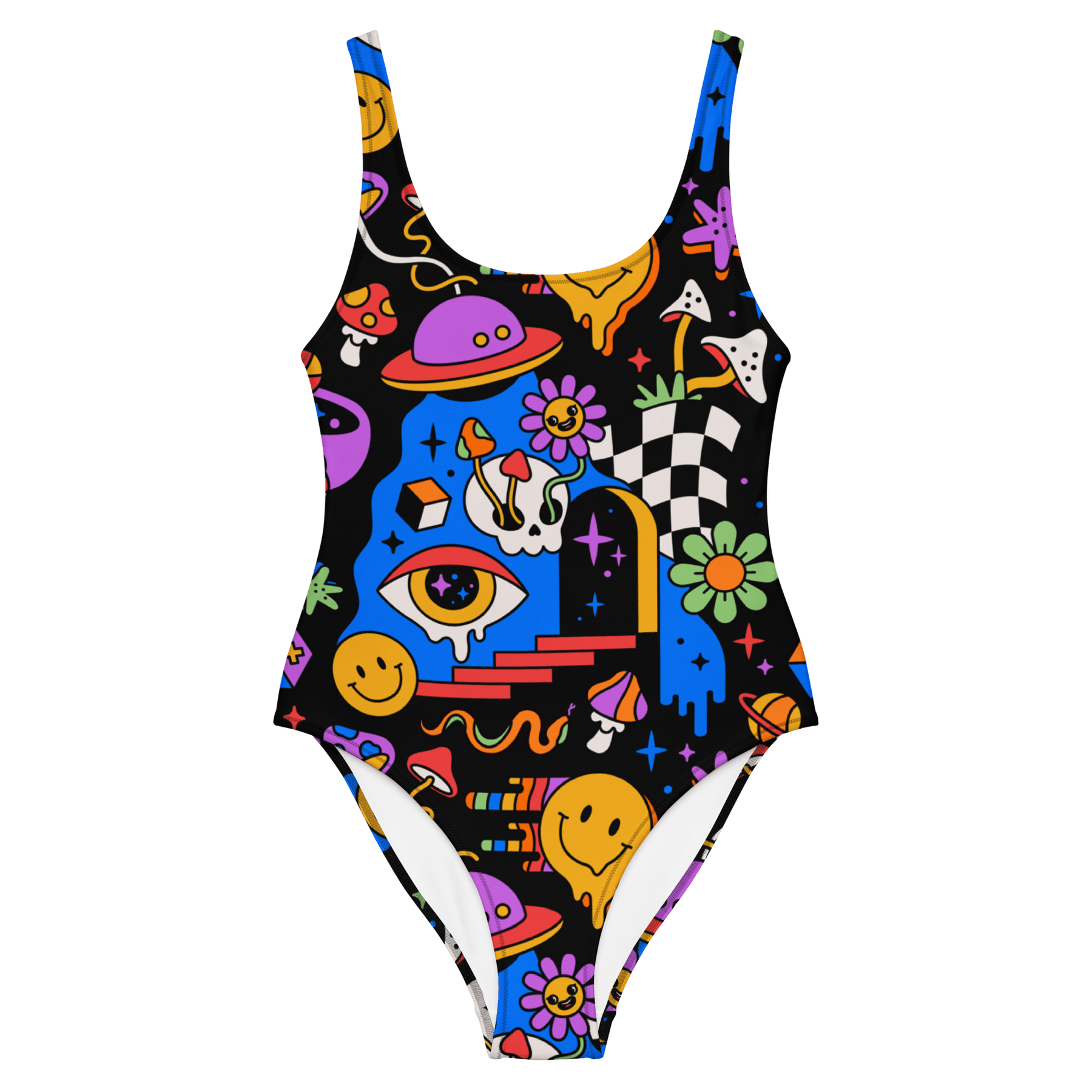 Acid Dreams One - Piece Swimsuit - Goth Cloth Co.1280084_9014