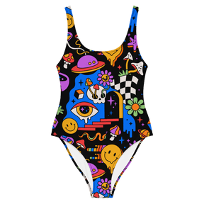 Acid Dreams One - Piece Swimsuit - Goth Cloth Co.1280084_9014