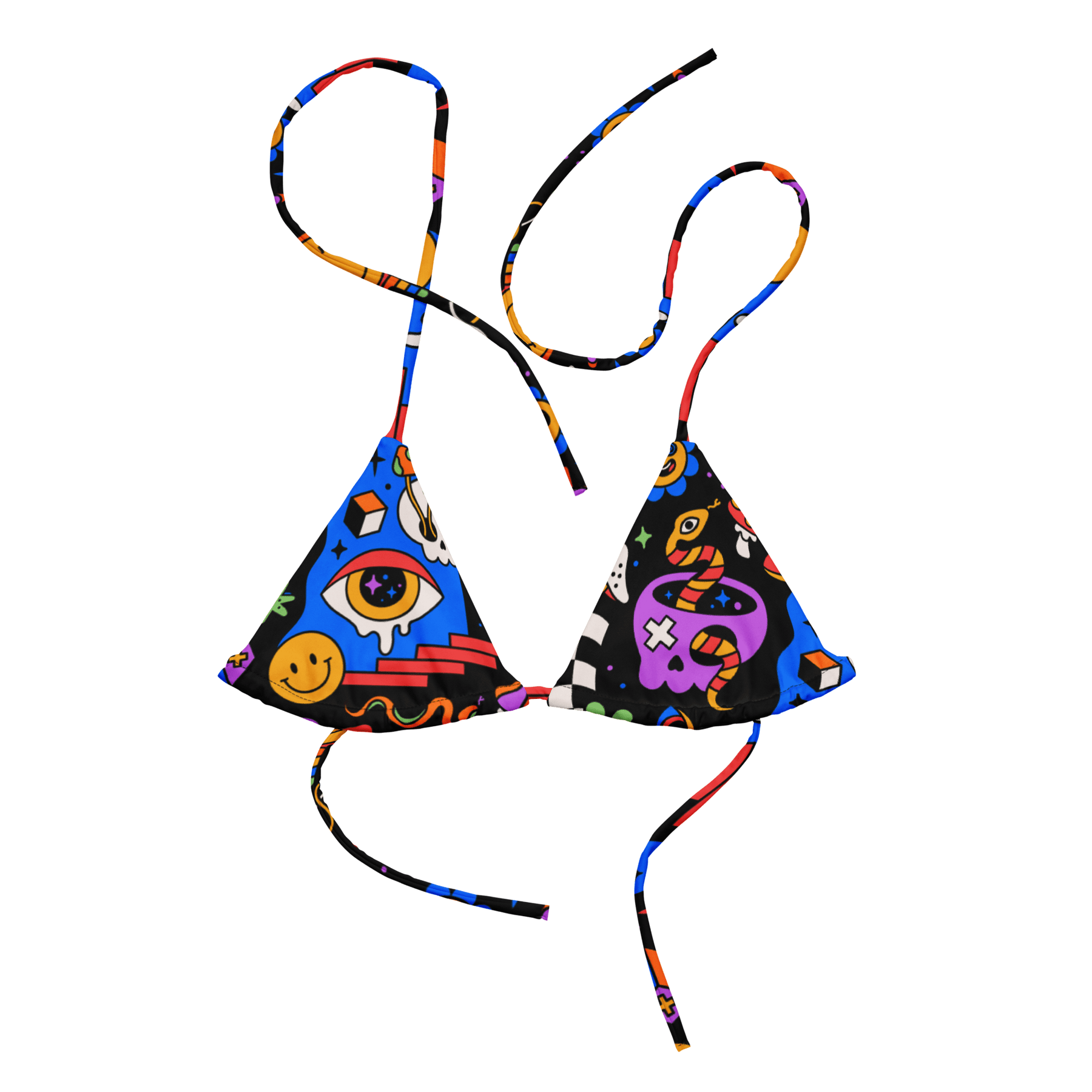 Acid Dreams String Bikini Top - Goth Cloth Co.2450249_16564