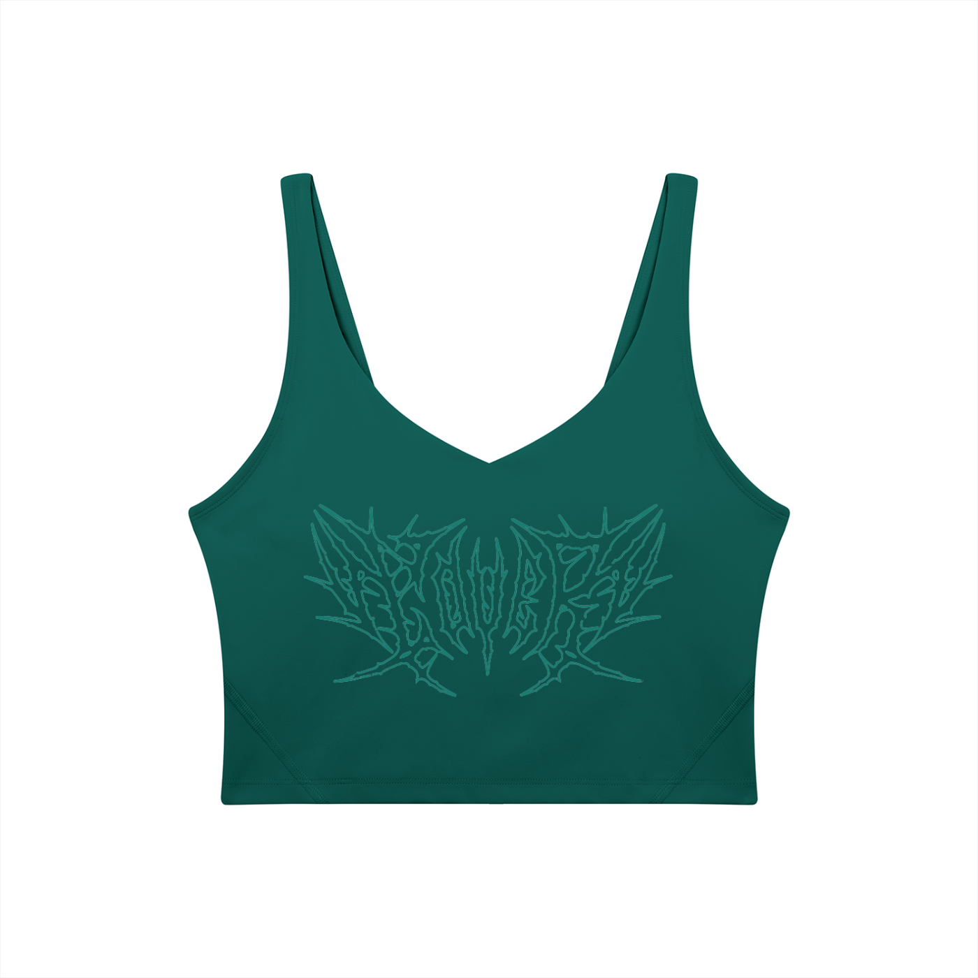 Lover Metal Font Long Line Sports Bra