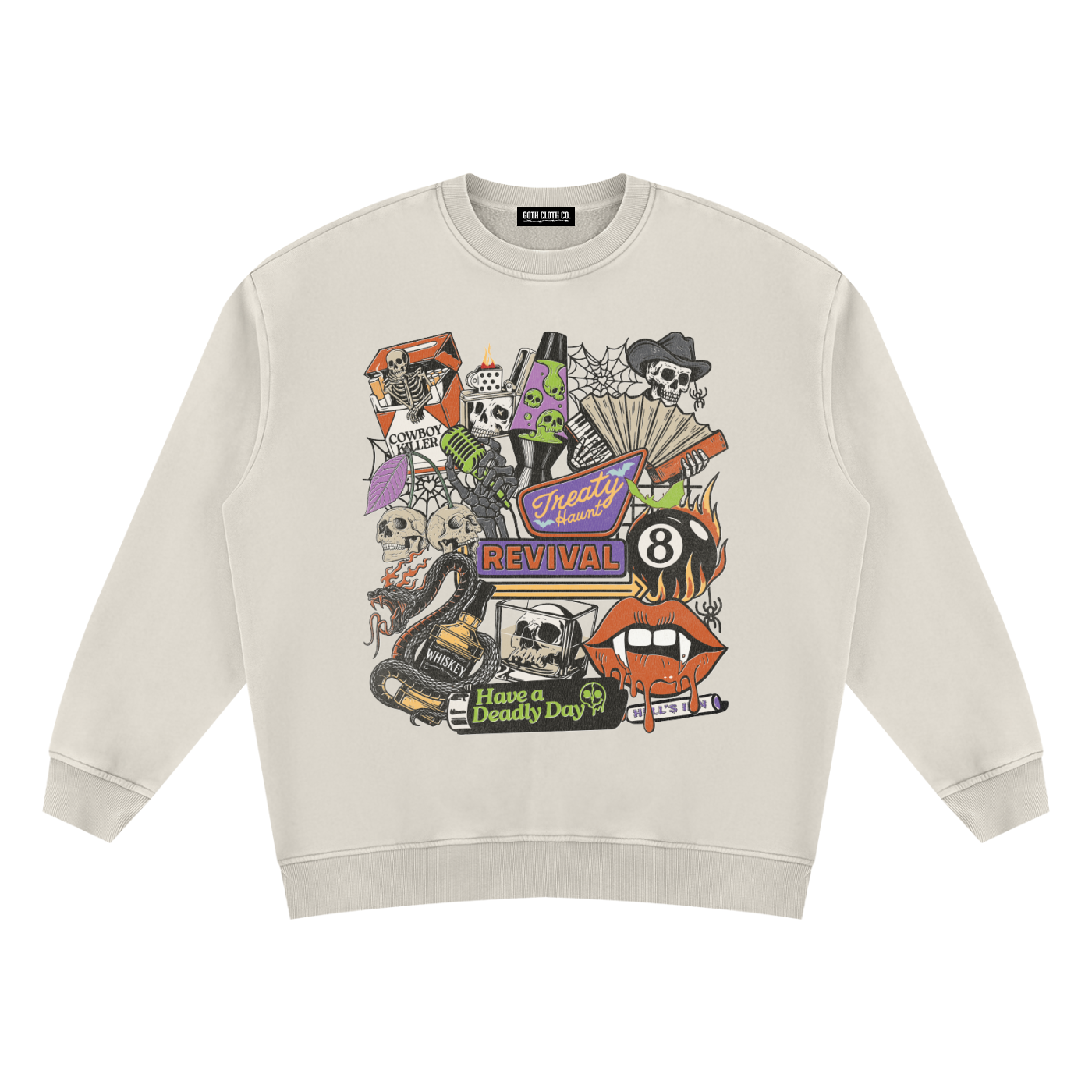 Dead Man's Revival Vintage Wash Fleece Sweatshirt