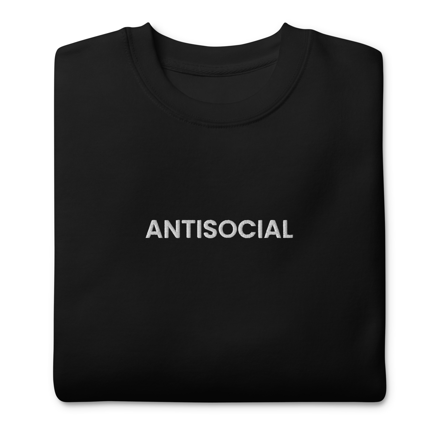 Antisocial Embroidered Unisex Sweatshirt - Goth Cloth Co.1458832_11254