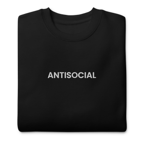 Antisocial Embroidered Unisex Sweatshirt - Goth Cloth Co.1458832_11254